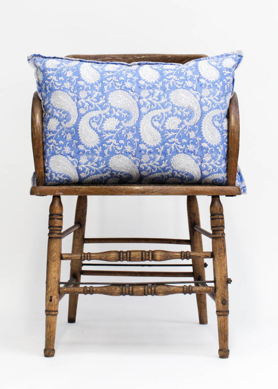 BLUE CORNFLOWER PAISLEY BLOCK