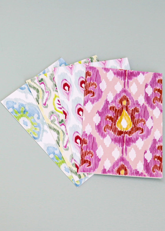 CARDS SET OF 4 IKATS
