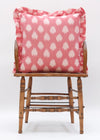 SPOTS & DOTS FRILL BLUSH RED 50x50