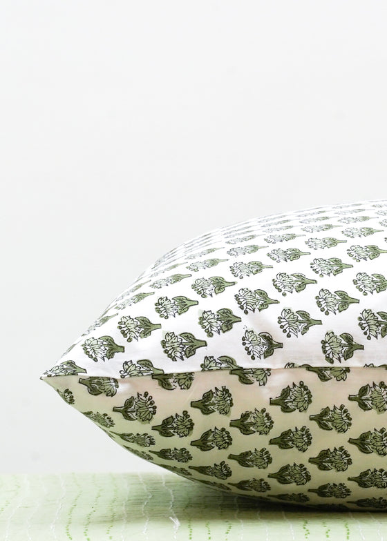 PILLOWCASE DAISY BUTI GREEN