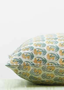  PILLOWCASE YELLOW/GREEN FLOWER