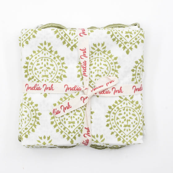 SCALLOPED NAPKIN EMPIRE GREEN