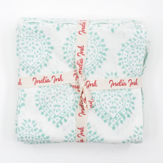 SCALLOPED NAPKIN EMPIRE AQUA