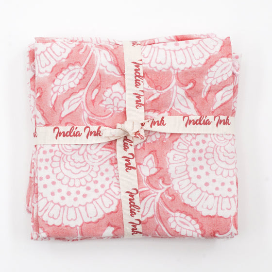 SCALLOPED NAPKIN WALLFLOWER PINK