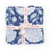 SCALLOPED NAPKIN WALLFLOWER BLUE