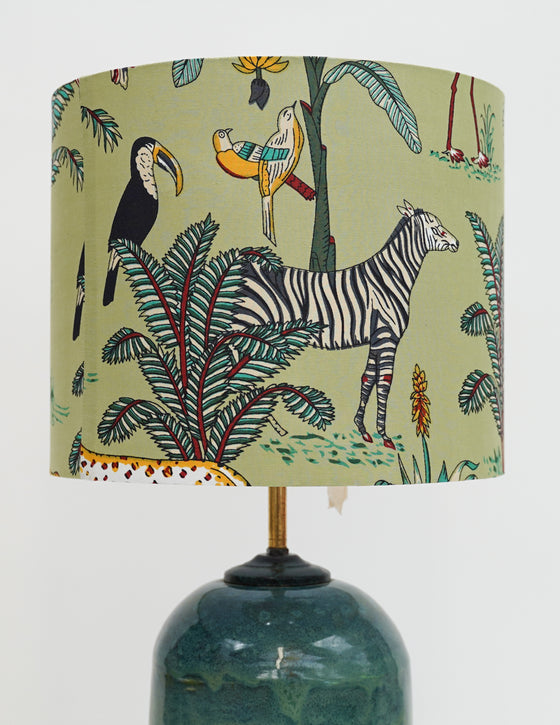 SHADE SAFARI PISTACHIO CLASSIC DRUM M - India Ink Home Decor