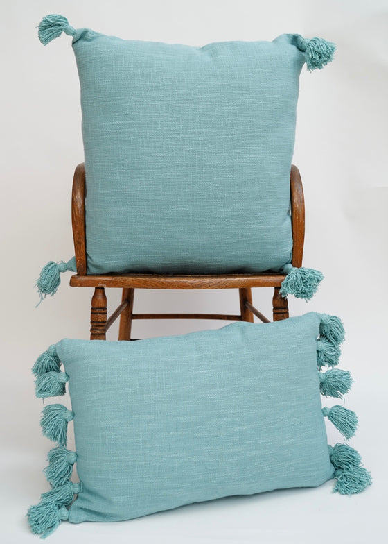 SLUB AQUA - India Ink Home Decor