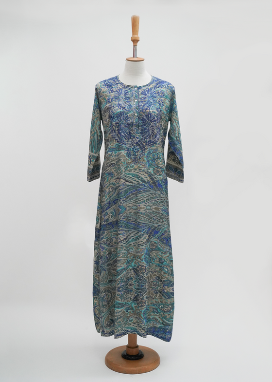SOHO BLUE PAISLEY - India Ink Home Decor