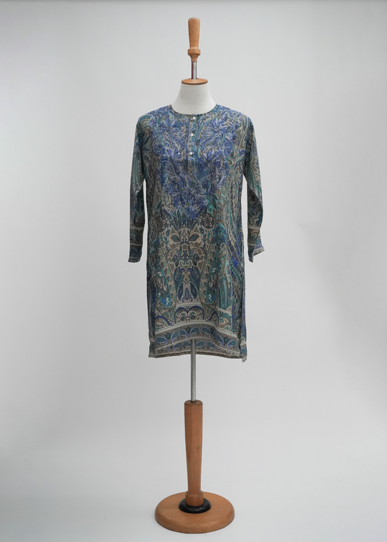 SOHO BLUE PAISLEY - India Ink Home Decor