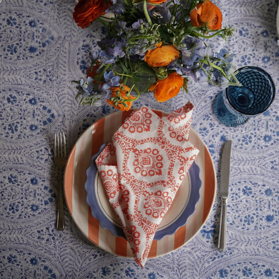 NAPKIN TEMPLE DOME ORANGE