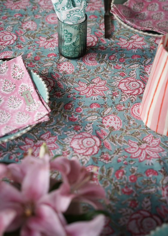 TABLECLOTH ROSY SLATE