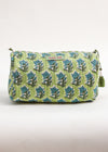 TOILETRY BAG WILD DRIFT GREEN - India Ink Home Decor