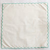 SCALLOPED NAPKIN AQUA