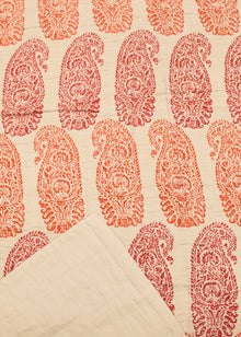  TONAL PAISLEY TERRACOTTA