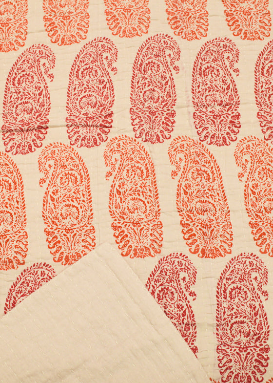TONAL PAISLEY TERRACOTTA