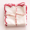 SCALLOPED NAPKIN CERISE