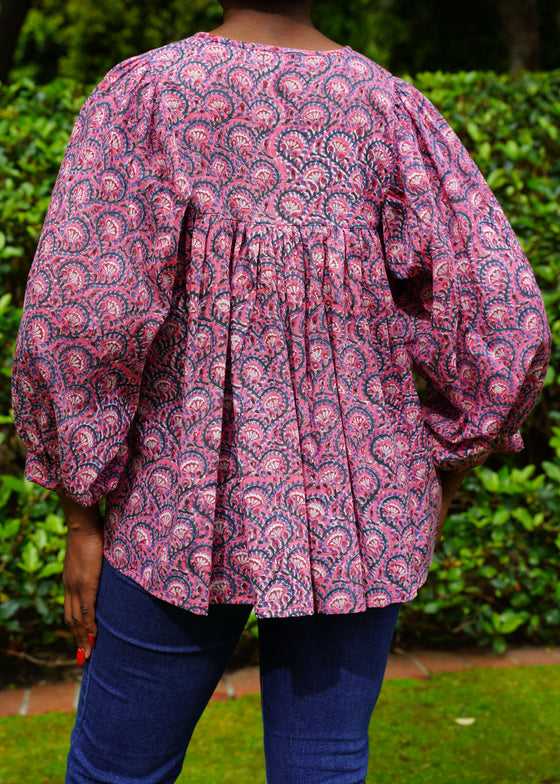 TOP PAISLEY PINK