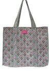 TOTE BAG GULABI BUTI - India Ink Home Decor