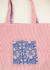 TOTE BAG CRIMSON MONSOON - India Ink Home Decor