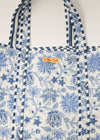 TOTE BAG LOTUS BREEZE - India Ink Home Decor