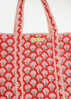 TOTE BAG SAFFRON ROUGE