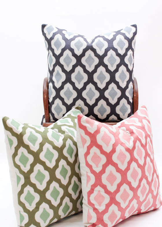 TWO TONE FULLARD MISTY GREEN 60X60