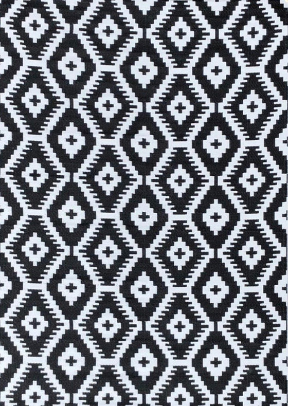 BLACK TAPESTRY KELIM 180 x 270