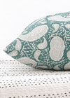 PILLOWCASE PAISLEY AQUA