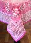 TABLECLOTH MEDALLION PINK [Wholesale] - India Ink Home Decor