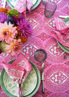 TABLECLOTH MEDALLION PINK