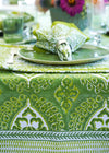 TABLECLOTH MEDALLION GREEN