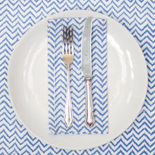  NAPKIN ZIGGY ZAG BLUE