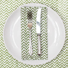  NAPKIN ZIGGY ZAG GREEN