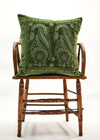 VELVET ENCHANTED PAISLEY MOSS 50x50