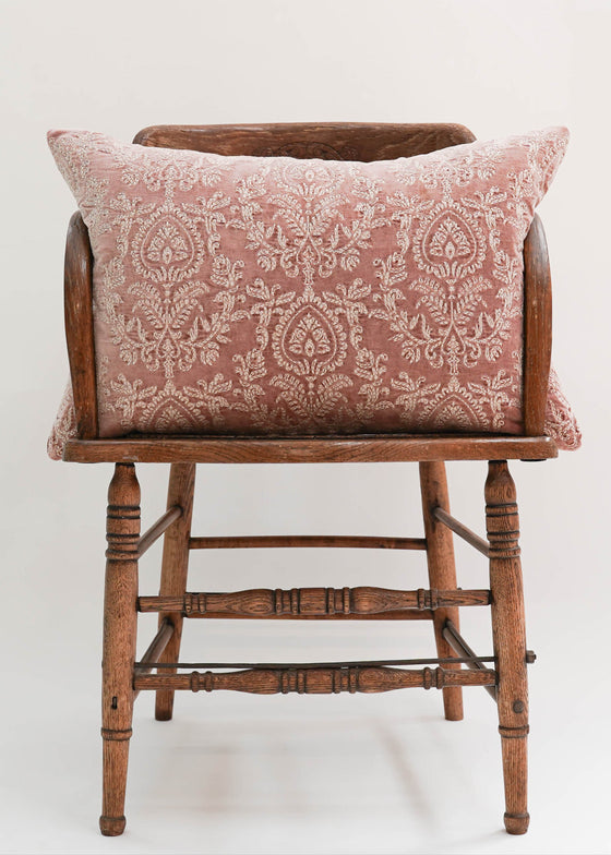 CUSHION VELVET GARDEN ROSEWOOD 40X60
