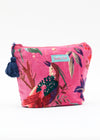 VELVET POUCH BIRD OF PARADISE PINK