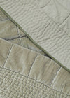 VELVET QUILT DUSTY AQUA - India Ink Home Decor
