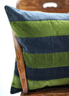 VELVET STRIPE BLUE 40X60