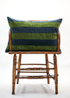 VELVET STRIPE BLUE 40X60