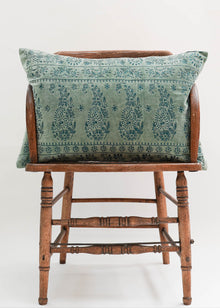  CUSHION VELVET TABET AQUA 40X60