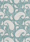PILLOWCASE PAISLEY AQUA