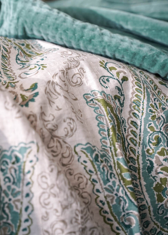 KANTHA GRAND PAISLEY AQUA