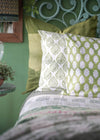 PILLOWCASE FEATHER BLOCK GREEN