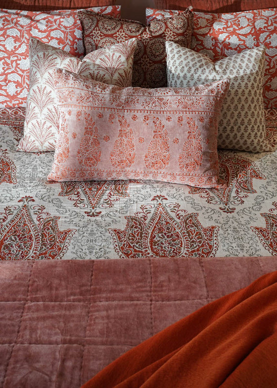 KANTHA GRAND PAISLEY TERRACOTTA