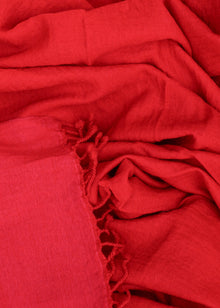  THROW WOOLLEN ORANGE/RED