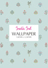 WALLPAPER AQUA - India Ink Home Decor