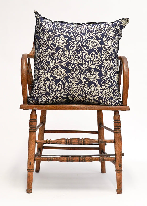 NAVY WAXED FLOWER 50X50