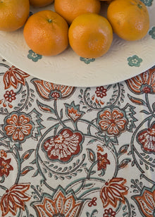  TABLECLOTH ENCHANTED GARDEN WHITE - India Ink Home Decor