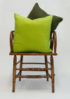 QUILTED TONAL GREEN 50X50 - India Ink Home Decor