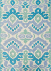 ANCIENT IKAT GREEN/BLUE LARGE